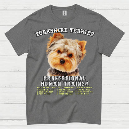 Yorkshire Terrier Professional Trainer Funny T Shirt