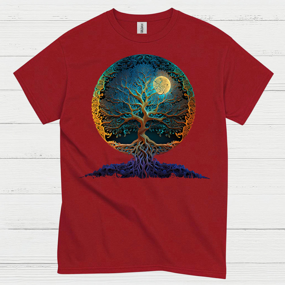 Tree Of Life Moon Art T Shirt