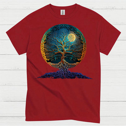Tree Of Life Moon Art T Shirt