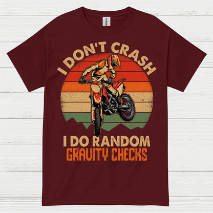 Funny Gravity Checks Dirt Bike Rider T Shirt