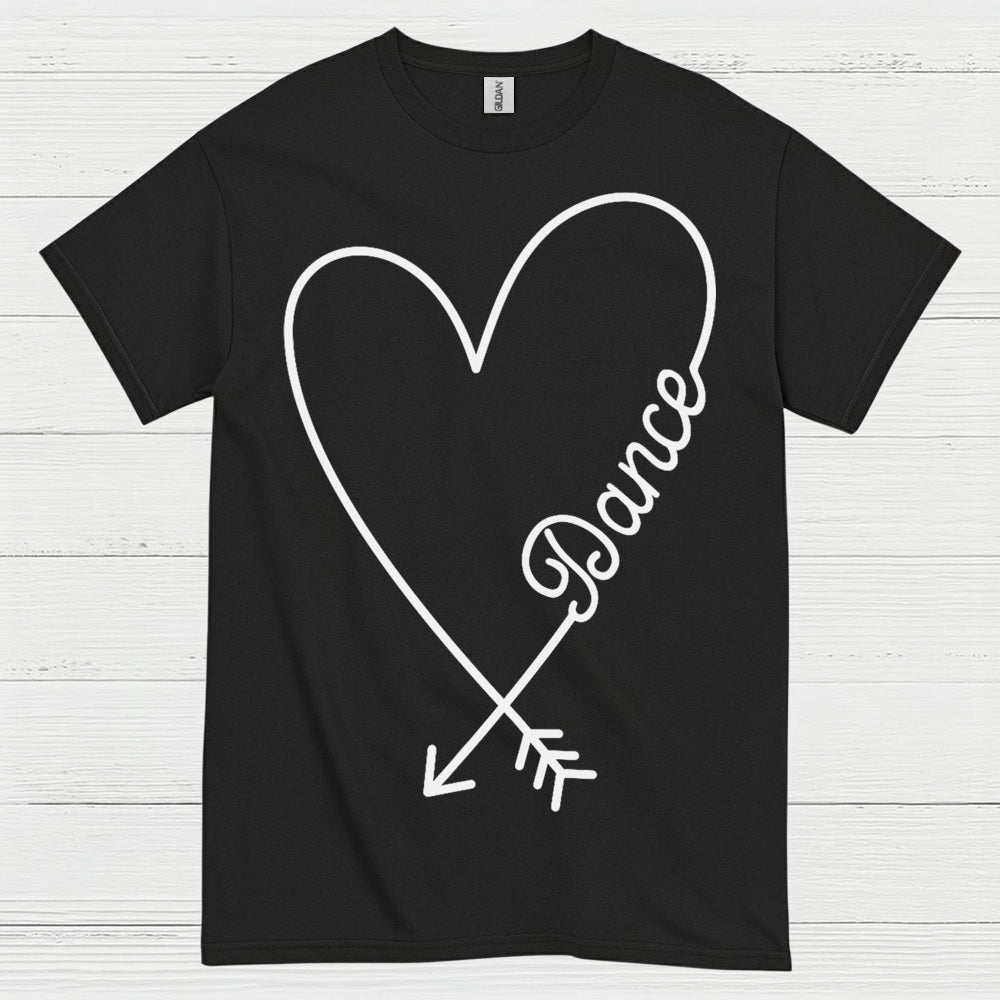 Love Dance Heart Simple T Shirt
