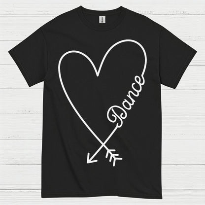 Love Dance Heart Simple T Shirt