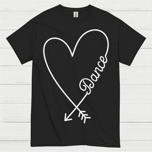 Love Dance Heart Simple T Shirt