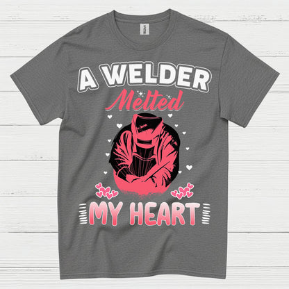 A Welder Melted My Heart T Shirt