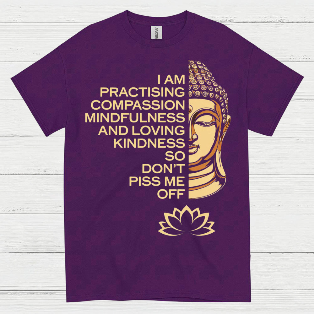 Practicing Compassion Mindfulness Quote T Shirt