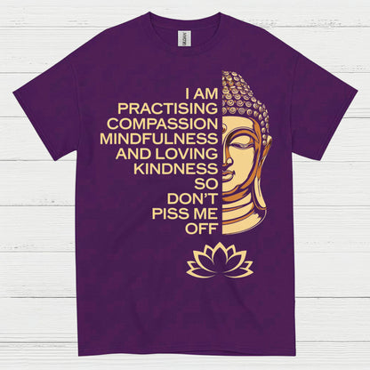 Practicing Compassion Mindfulness Quote T Shirt