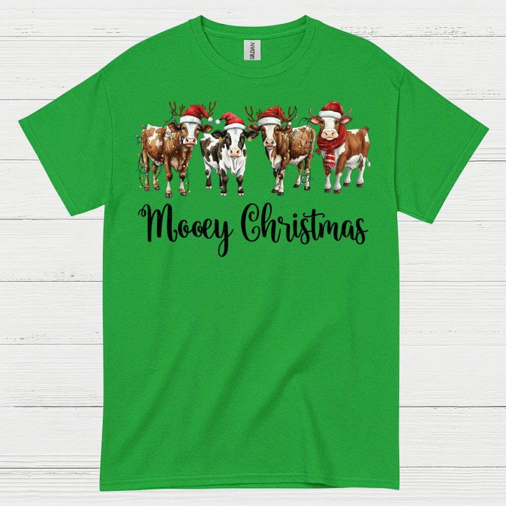 Mooey Christmas Cow T Shirt