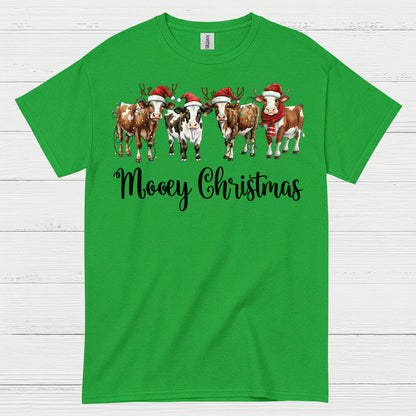 Mooey Christmas Cow T Shirt