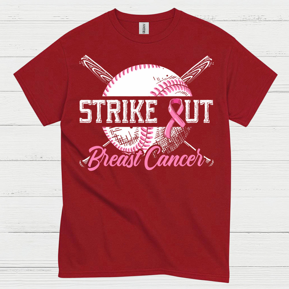 Strike Out Breast Cancer Baseball T Shirt