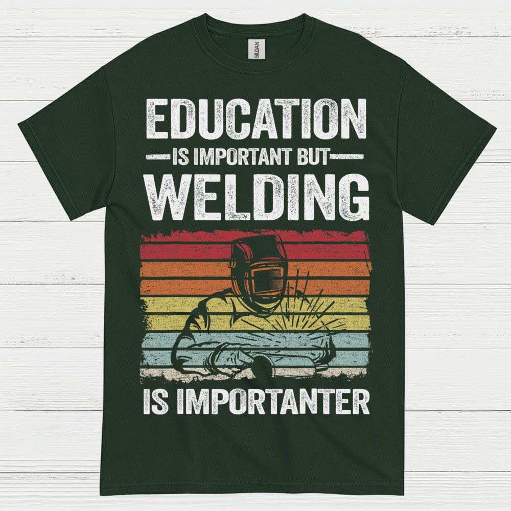 On Fire Welder Humor T Shirt