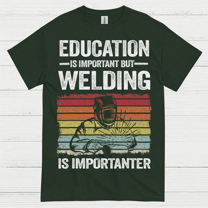 On Fire Welder Humor T Shirt
