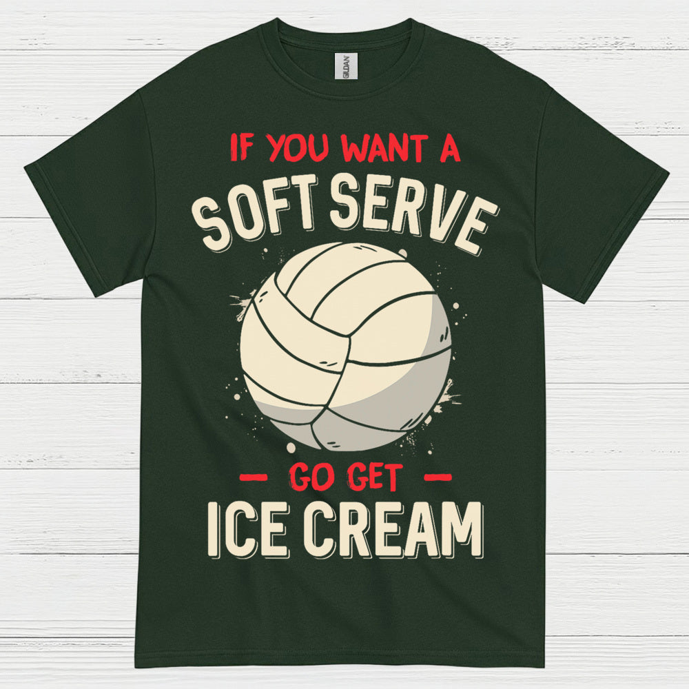 Soft Serve Volleyball Humor T Shirt