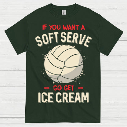Soft Serve Volleyball Humor T Shirt