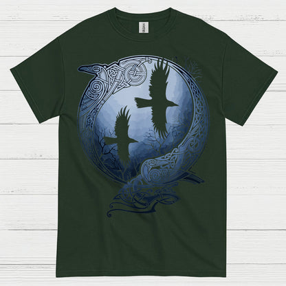 Norse Raven Circle Art T Shirt