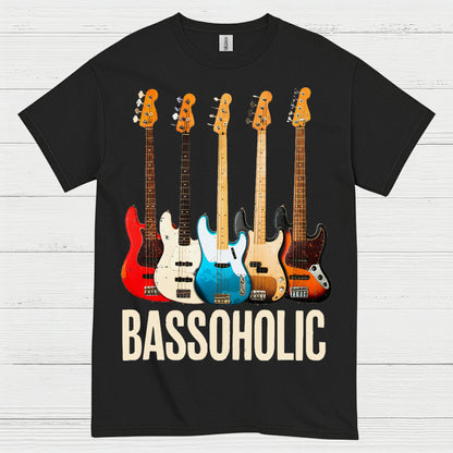 Bassoholic Bass Guitar T Shirt