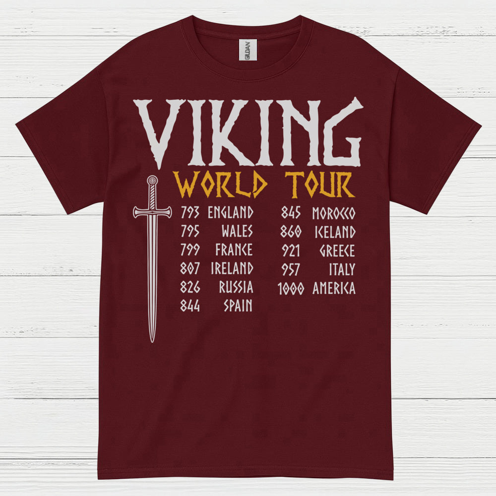 Viking World Tour History T Shirt