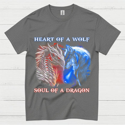 Wolf And Dragon Spirit T Shirt