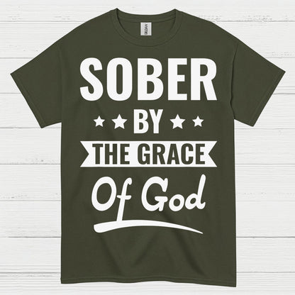 Sober By The Grace Of God Christian T Shirt