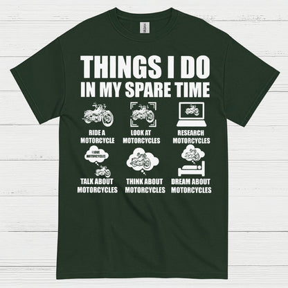 Things I Do In My Spare Time Motorcycle T Shirt