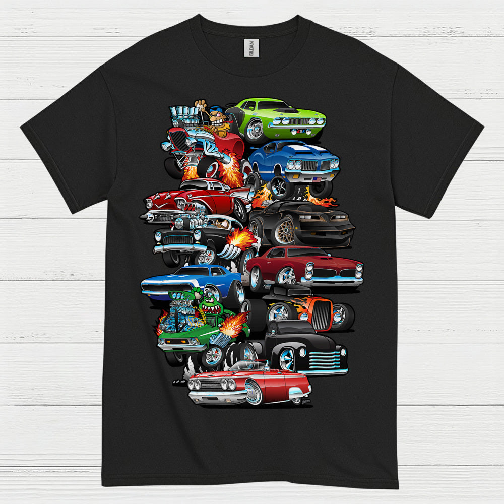 Classic Hot Rod Cars T Shirt