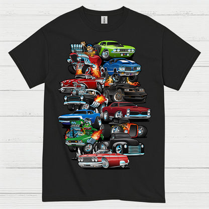 Classic Hot Rod Cars T Shirt