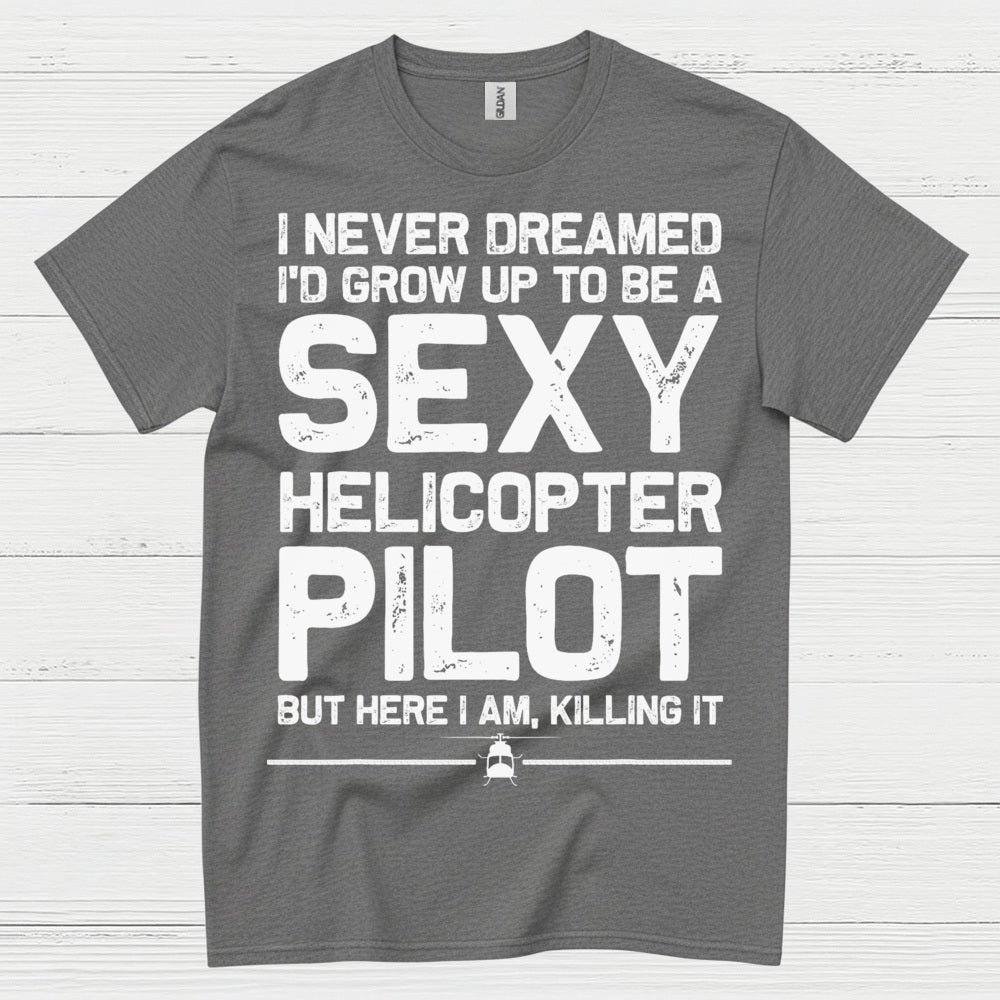 Sexy Helicopter Pilot Aviation Humor T Shirt