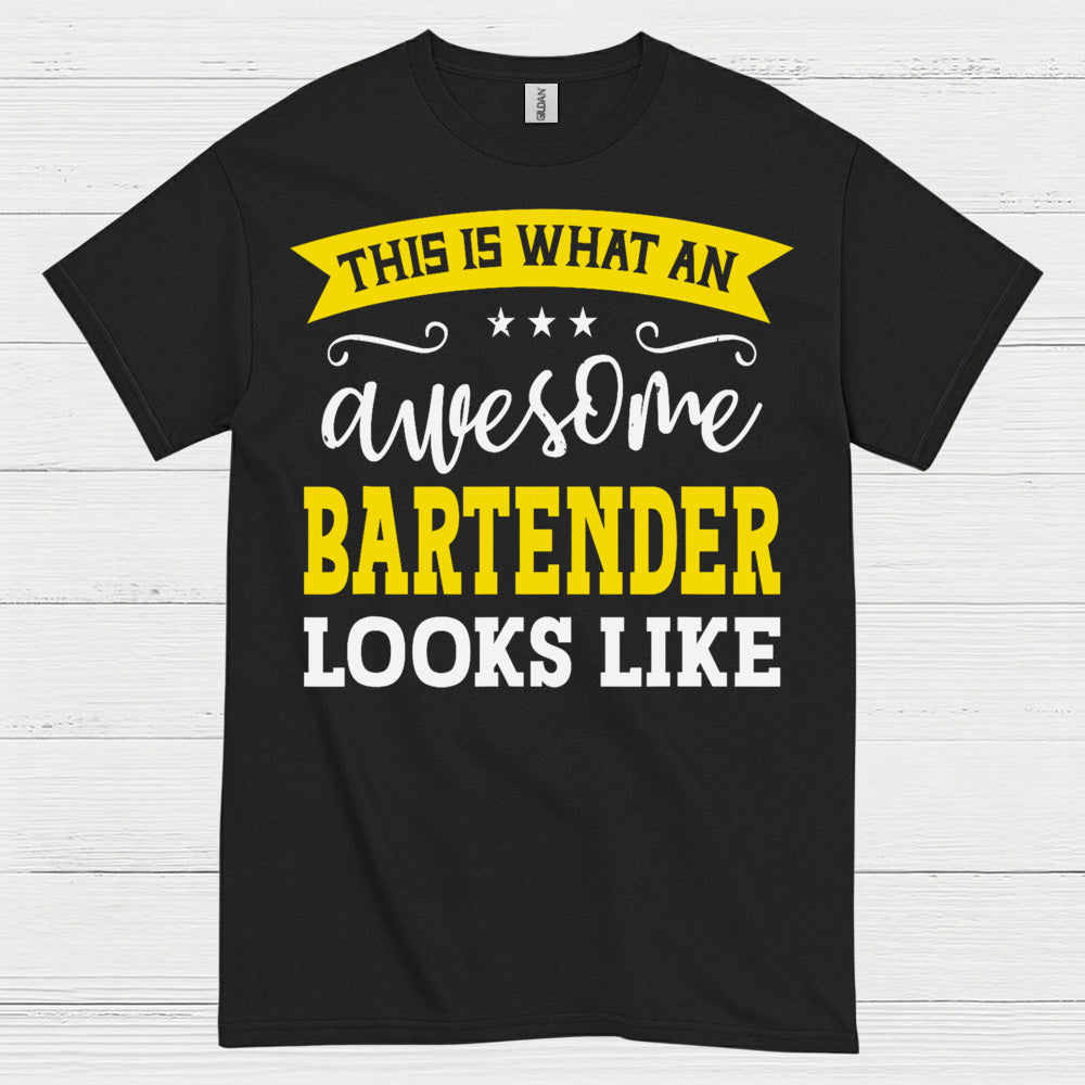 Awesome Bartender Looks Like This T Shirt