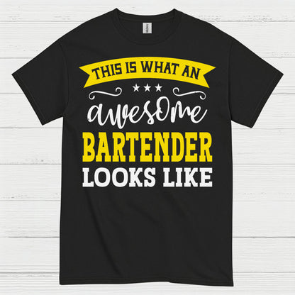 Awesome Bartender Looks Like This T Shirt