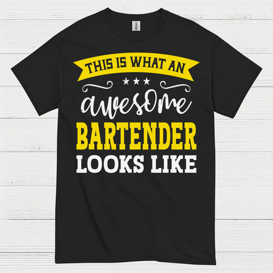Awesome Bartender Looks Like This T Shirt
