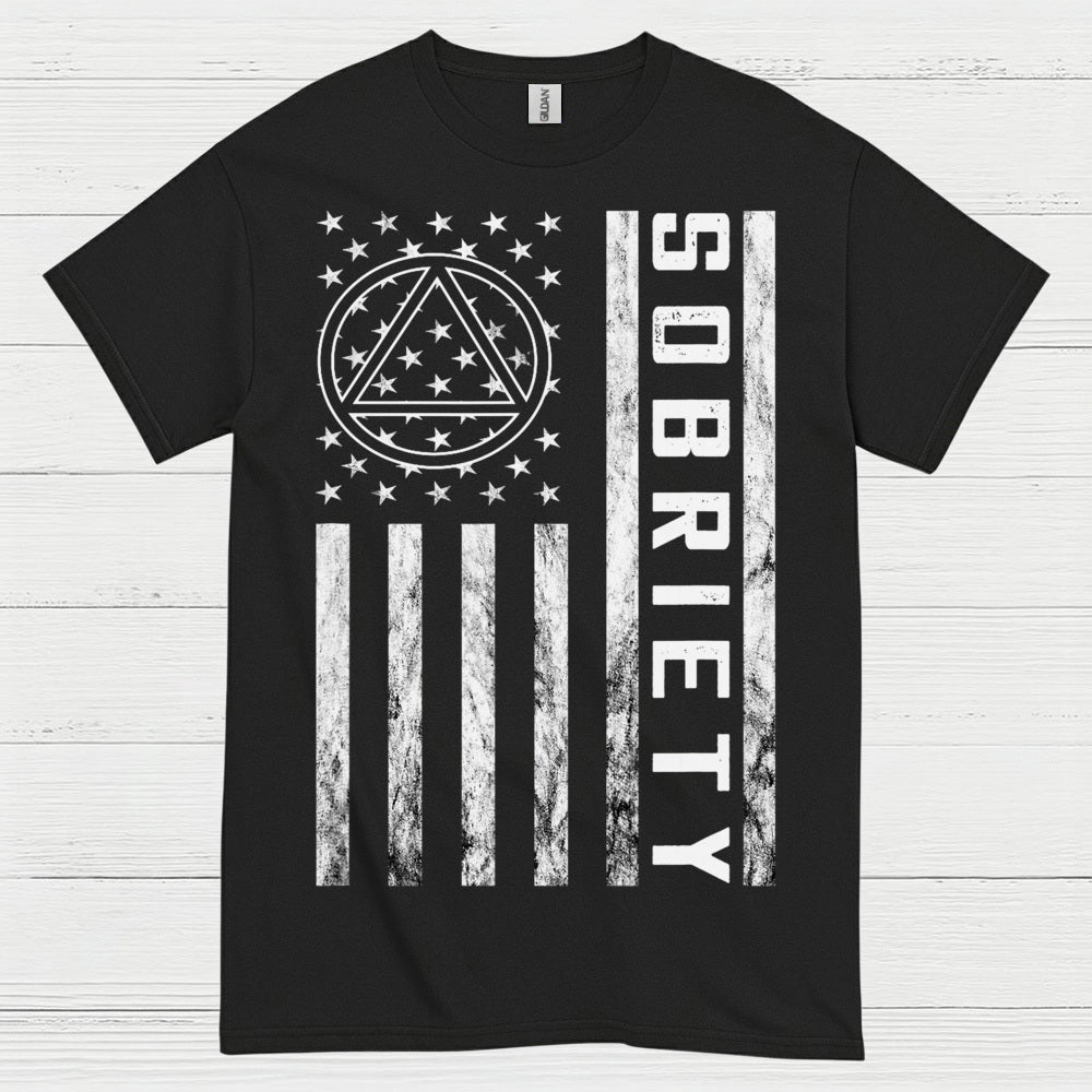 Sobriety Flag Recovery T Shirt