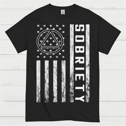 Sobriety Flag Recovery T Shirt