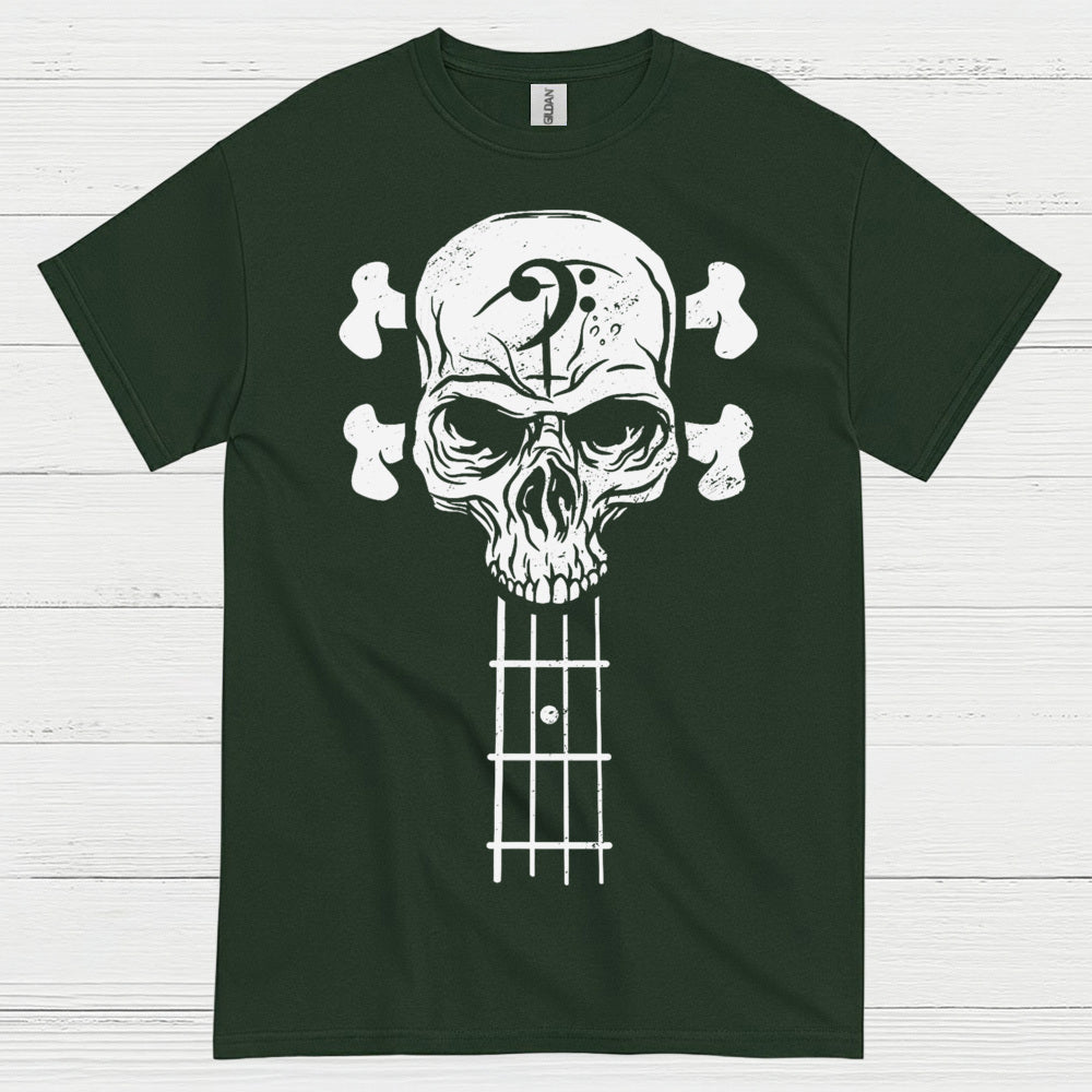 Bass Skull Guitar T Shirt