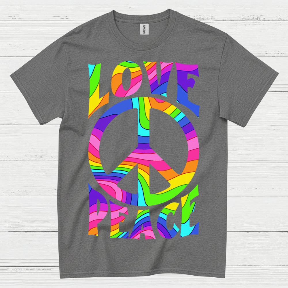 Love Peace Retro Groovy T Shirt