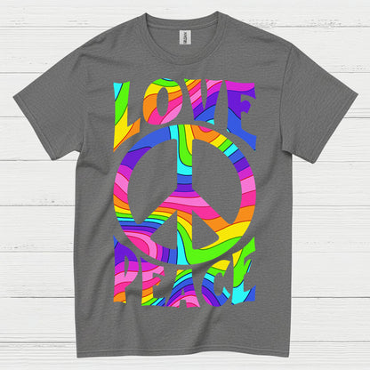 Love Peace Retro Groovy T Shirt
