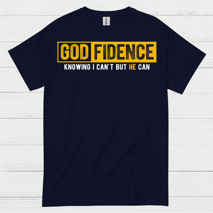 Godfidence Christian Faith Statement T Shirt