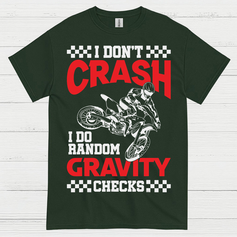 Funny Gravity Check Dirt Bike Rider T Shirt