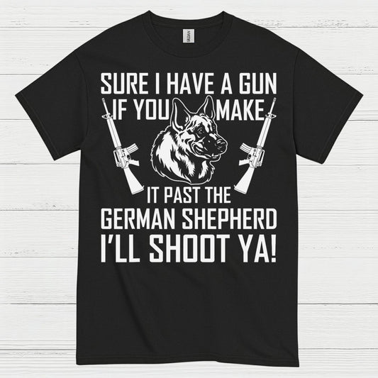 German Shepherd Protection Humor Dog Lover T Shirt