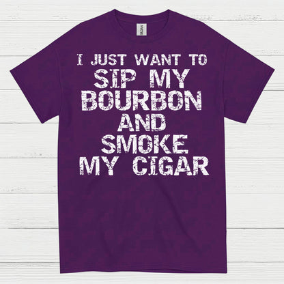 I Just Want To Sip My Bourbon Quote T Shirt
