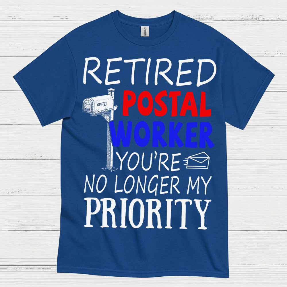 Retired Postal Worker Priority T Shirt
