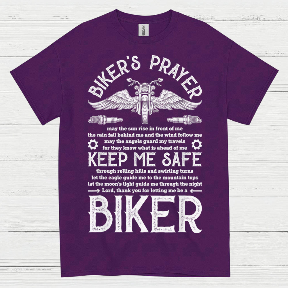 Biker’s Prayer Keep Me Safe T Shirt