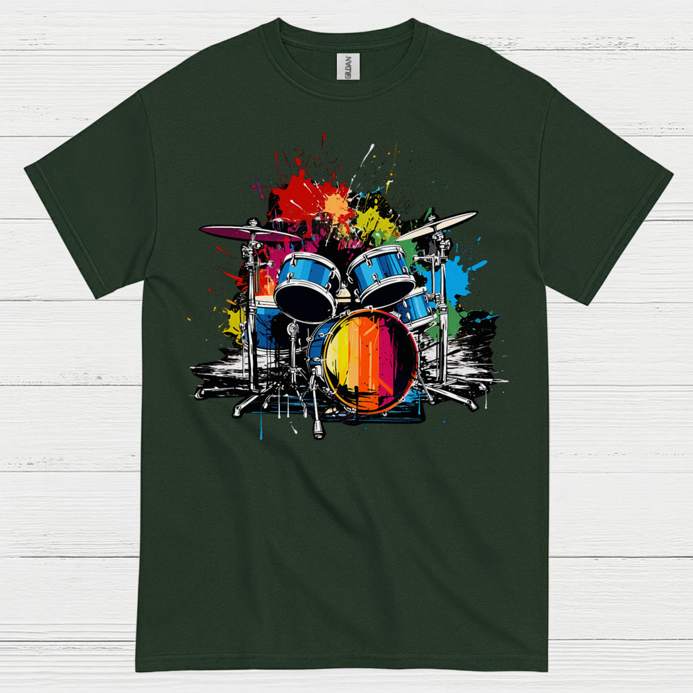 Color Splash Drums T Shirt