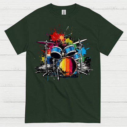 Color Splash Drums T Shirt