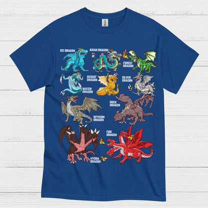 Types Of Dragons T Shirt