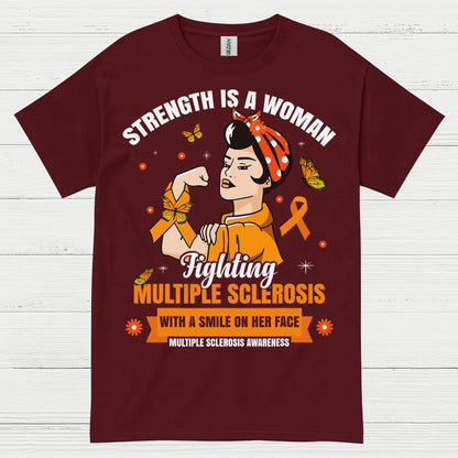 Strength Is A Woman Multiple Sclerosis T Shirt