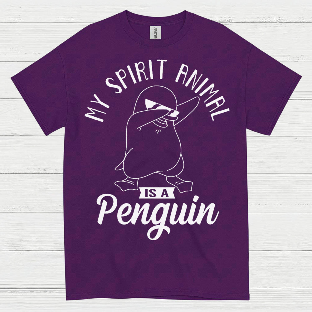 My Spirit Animal Is A Penguin Quote T Shirt