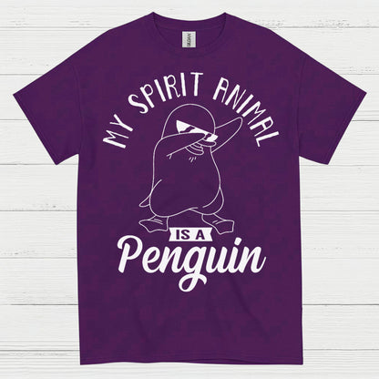 My Spirit Animal Is A Penguin Quote T Shirt