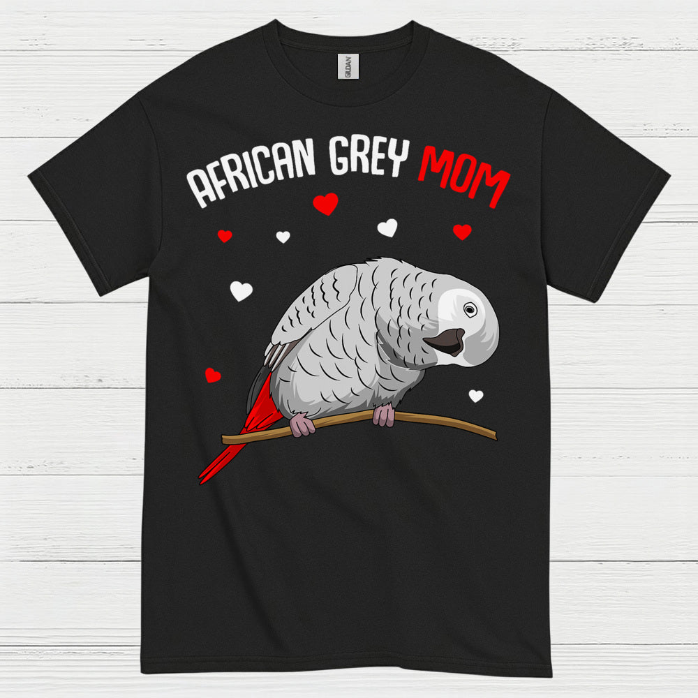 African Grey Mom T Shirt