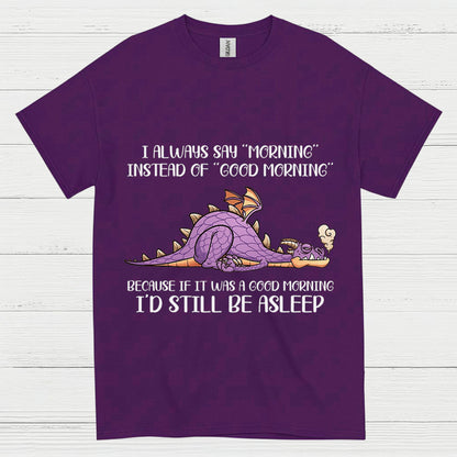 Sleepy Dragon Morning T Shirt