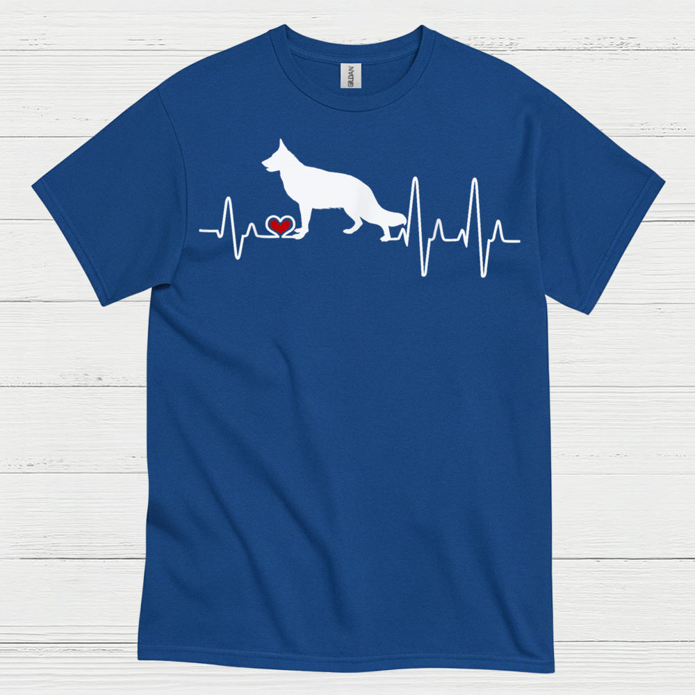 German Shepherd Heartbeat T Shirt