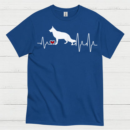 German Shepherd Heartbeat T Shirt